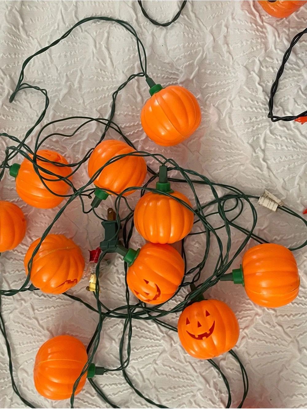 Orange Pumpkin Halloween String Lights - Festive Home Holiday Décor